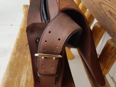 Mail bag large medium brown