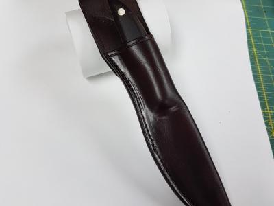 Knife Sheath Assorted, Custom, Full Grain Leather, Hand tooled, Hand made in the Okanagan, Oliver, B.C., Canada.