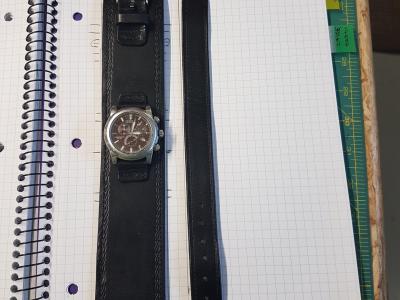 Pocket Watch Straps, Custom, Full Grain Leather, Hand tooled, Hand made in the Okanagan, Oliver, B.C., Canada.