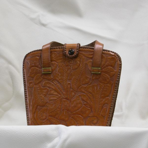 Purse Custom, Full Grain Leather, Hand tooled, Hand Made in the Okanagan, Oliver, B.C., Canada.