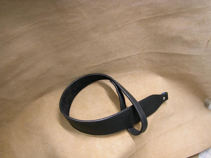 Rifle Sling Adjustable Midnight Black Colour,  Custom, Full Grain Leather, Hand tooled, Hand Made in the Okanagan, Oliver, B.C., Canada.